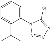 1-[2-(propan-2-yl)phenyl]-1H-1,2,3,4-tetrazole-5-thiol Struktur