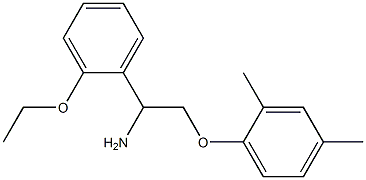 1-[2-amino-2-(2-ethoxyphenyl)ethoxy]-2,4-dimethylbenzene Struktur