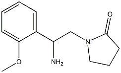 1-[2-amino-2-(2-methoxyphenyl)ethyl]pyrrolidin-2-one Struktur