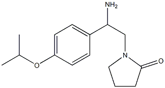 1-[2-amino-2-(4-isopropoxyphenyl)ethyl]pyrrolidin-2-one Struktur