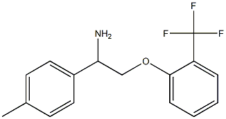 1-[2-amino-2-(4-methylphenyl)ethoxy]-2-(trifluoromethyl)benzene Struktur