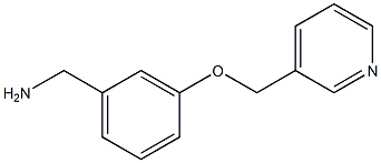 1-[3-(pyridin-3-ylmethoxy)phenyl]methanamine Struktur