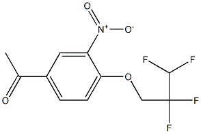 1-[3-nitro-4-(2,2,3,3-tetrafluoropropoxy)phenyl]ethan-1-one Struktur