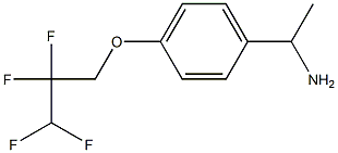 1-[4-(2,2,3,3-tetrafluoropropoxy)phenyl]ethan-1-amine Struktur