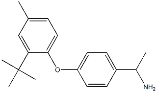 1-[4-(2-tert-butyl-4-methylphenoxy)phenyl]ethan-1-amine Struktur