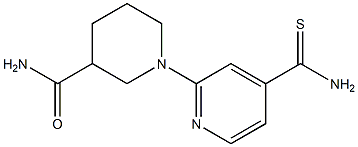 1-[4-(aminocarbonothioyl)pyridin-2-yl]piperidine-3-carboxamide Struktur