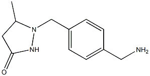 1-[4-(aminomethyl)benzyl]-5-methylpyrazolidin-3-one Struktur