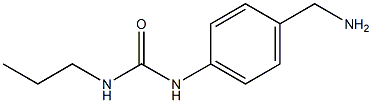 1-[4-(aminomethyl)phenyl]-3-propylurea Struktur