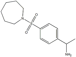 1-[4-(azepane-1-sulfonyl)phenyl]ethan-1-amine Struktur