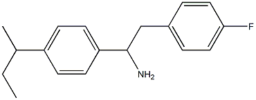 1-[4-(butan-2-yl)phenyl]-2-(4-fluorophenyl)ethan-1-amine Struktur