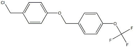 1-[4-(chloromethyl)phenoxymethyl]-4-(trifluoromethoxy)benzene Struktur