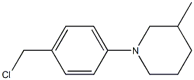 1-[4-(chloromethyl)phenyl]-3-methylpiperidine Struktur