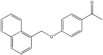 1-[4-(naphthalen-1-ylmethoxy)phenyl]ethan-1-one Struktur