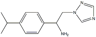 1-[4-(propan-2-yl)phenyl]-2-(1H-1,2,4-triazol-1-yl)ethan-1-amine Struktur