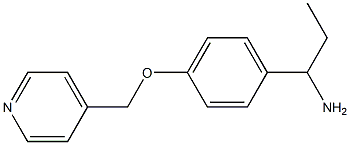 1-[4-(pyridin-4-ylmethoxy)phenyl]propan-1-amine Struktur