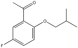 1-[5-fluoro-2-(2-methylpropoxy)phenyl]ethan-1-one Struktur