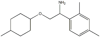 1-{1-amino-2-[(4-methylcyclohexyl)oxy]ethyl}-2,4-dimethylbenzene Struktur