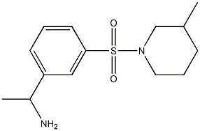 1-{3-[(3-methylpiperidine-1-)sulfonyl]phenyl}ethan-1-amine Struktur