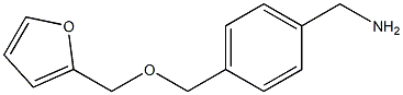 1-{4-[(2-furylmethoxy)methyl]phenyl}methanamine Struktur