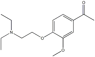 1-{4-[2-(diethylamino)ethoxy]-3-methoxyphenyl}ethanone Struktur