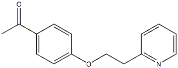 1-{4-[2-(pyridin-2-yl)ethoxy]phenyl}ethan-1-one Struktur