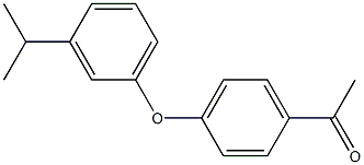 1-{4-[3-(propan-2-yl)phenoxy]phenyl}ethan-1-one Struktur