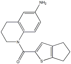 1-{4H,5H,6H-cyclopenta[b]thiophen-2-ylcarbonyl}-1,2,3,4-tetrahydroquinolin-6-amine Struktur