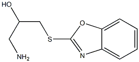 1-amino-3-(1,3-benzoxazol-2-ylsulfanyl)propan-2-ol Struktur