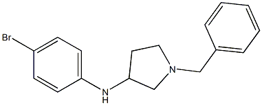 1-benzyl-N-(4-bromophenyl)pyrrolidin-3-amine Struktur