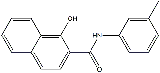 1-hydroxy-N-(3-methylphenyl)naphthalene-2-carboxamide Struktur