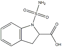 1-sulfamoyl-2,3-dihydro-1H-indole-2-carboxylic acid Struktur