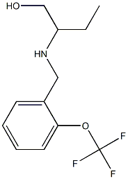 2-({[2-(trifluoromethoxy)phenyl]methyl}amino)butan-1-ol Struktur