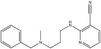 2-({3-[benzyl(methyl)amino]propyl}amino)nicotinonitrile Struktur