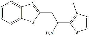 2-(1,3-benzothiazol-2-yl)-1-(3-methylthiophen-2-yl)ethan-1-amine Struktur