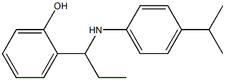 2-(1-{[4-(propan-2-yl)phenyl]amino}propyl)phenol Struktur