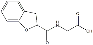 2-(2,3-dihydro-1-benzofuran-2-ylformamido)acetic acid Struktur