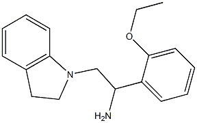 2-(2,3-dihydro-1H-indol-1-yl)-1-(2-ethoxyphenyl)ethanamine Struktur