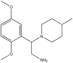 2-(2,5-dimethoxyphenyl)-2-(4-methylpiperidin-1-yl)ethanamine Struktur