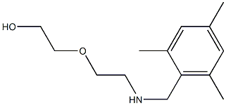 2-(2-{[(2,4,6-trimethylphenyl)methyl]amino}ethoxy)ethan-1-ol Struktur