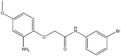 2-(2-amino-4-methoxyphenoxy)-N-(3-bromophenyl)acetamide Struktur