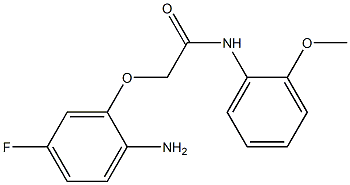 2-(2-amino-5-fluorophenoxy)-N-(2-methoxyphenyl)acetamide Struktur