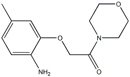 2-(2-amino-5-methylphenoxy)-1-(morpholin-4-yl)ethan-1-one Struktur