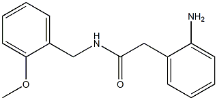 2-(2-aminophenyl)-N-[(2-methoxyphenyl)methyl]acetamide Struktur