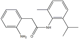 2-(2-aminophenyl)-N-[2-methyl-6-(propan-2-yl)phenyl]acetamide Struktur