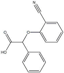 2-(2-cyanophenoxy)-2-phenylacetic acid Struktur