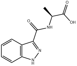 2-(2H-indazol-3-ylformamido)propanoic acid Struktur