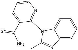 2-(2-methyl-1H-benzimidazol-1-yl)pyridine-3-carbothioamide Struktur