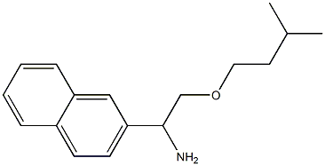 2-(3-methylbutoxy)-1-(naphthalen-2-yl)ethan-1-amine Struktur