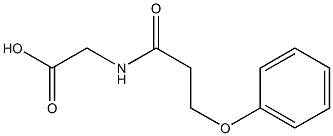 2-(3-phenoxypropanamido)acetic acid Struktur