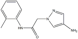 2-(4-amino-1H-pyrazol-1-yl)-N-(2-methylphenyl)acetamide Struktur